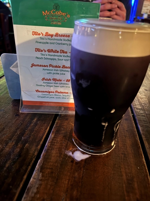 Image of Guinness drink