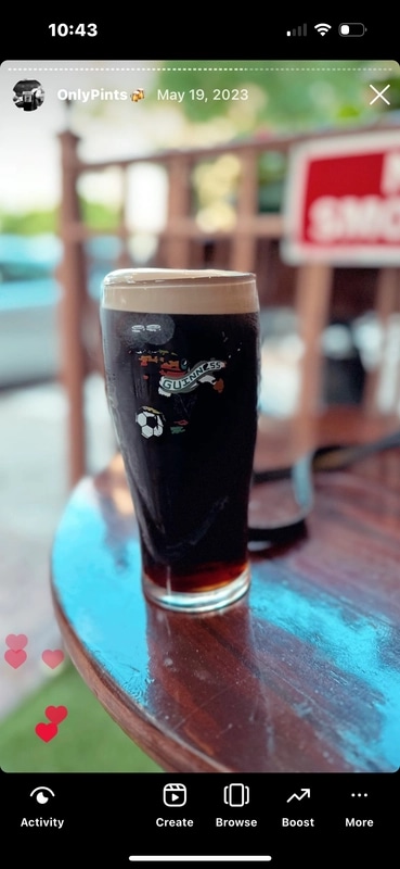 Image of Guinness drink