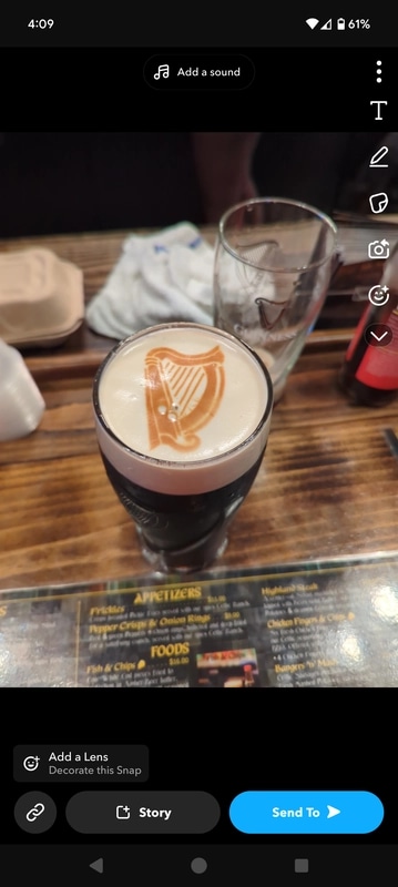 Image of Guinness drink